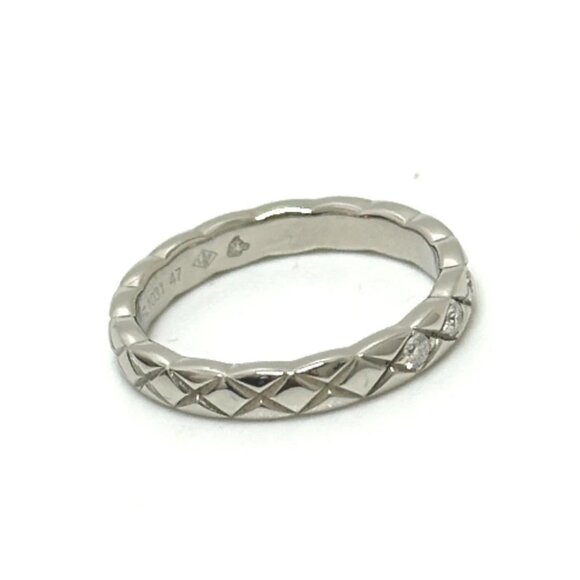CHANEL K18WG Coco Crush 5P Diamond Accessories Ring K18WG White - Picture 2 of 9